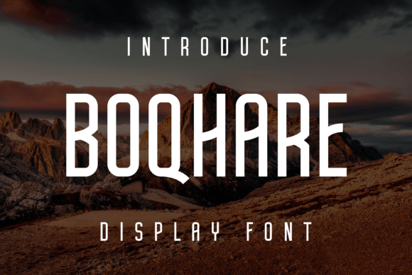 Boqhare: A Unique Display Font for Handmade Creations