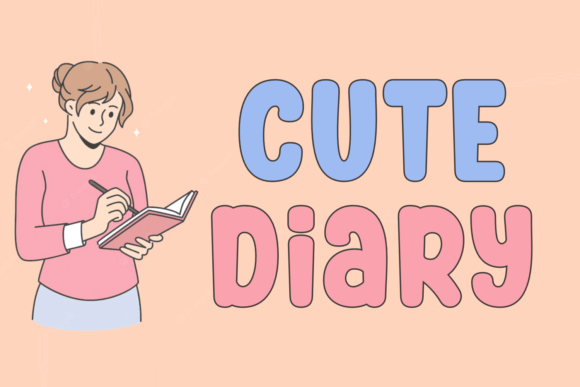 Cute Diary: A Playful Font for Creative Branding