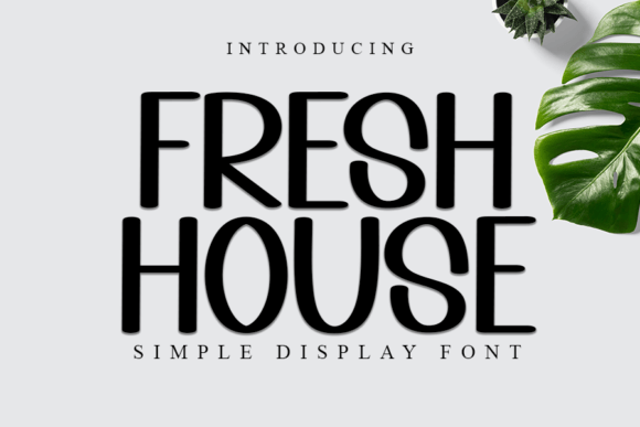 Fresh House Font for Modern Editorial Design