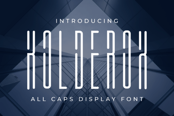 Kalderox: A Cool Display Font for Modern Branding