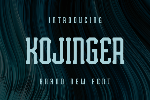Kojinger: A Unique Display Font for Modern Web Design