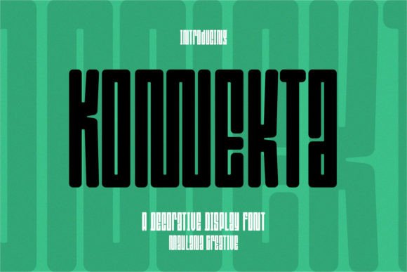 Konnakta: A Modern Display Font for Editorial Design
