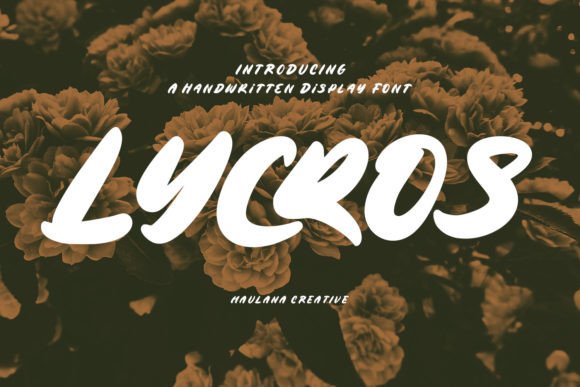 Lycros: A Timeless Handwritten Display Font for Bold Branding