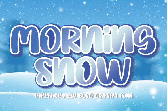 Morning Snow: A Handwritten Display Font for Editorial Elegance