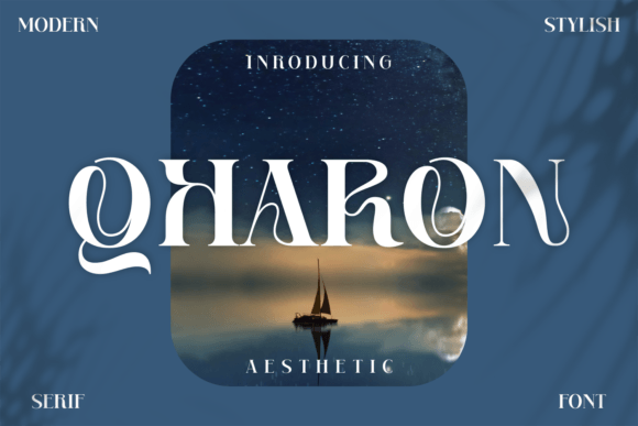 Qharon: A Chic Serif Display Font for Modern Branding
