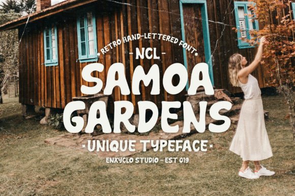 Samoa Gardens Font Review for Brand Designers
