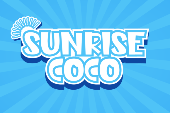 Sunrise Coco: A Playful Display Font for Digital Projects