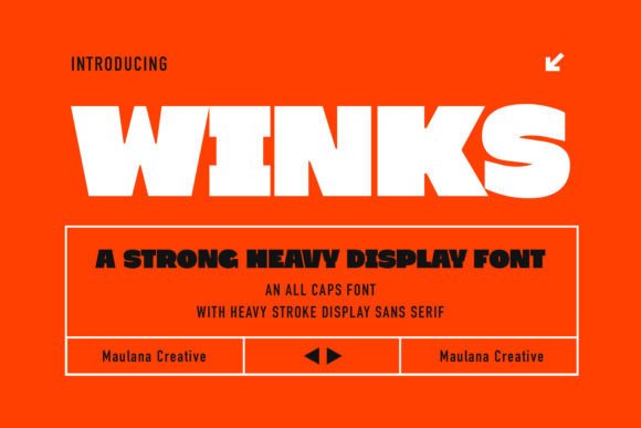 Winks: A Playful Display Font for Bold Campaigns